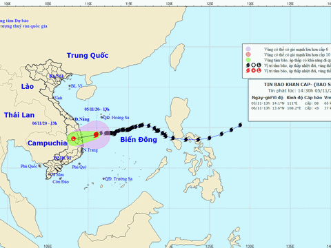 Bão số 10 cách Quảng Ngãi - Phú Yên 210km, dự kiến sơ tán 28.285 người