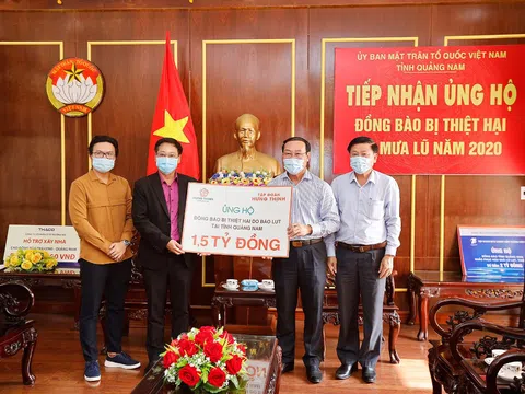 TẬP ĐOÀN HƯNG THỊNH ỦNG HỘ 3 TỶ ĐỒNG HỖ TRỢ ĐỒNG BÀO  BỊ THIỆT HẠI DO BÃO SỐ 9 TẠI TỈNH QUẢNG NAM VÀ QUẢNG NGÃI