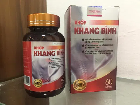 Quảng cáo sai sự thật thực phẩm Khớp Khang Bình, công ty MINHA bị phạt nặng