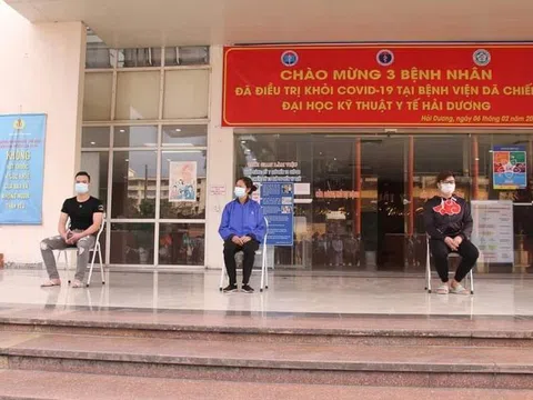 Ba bệnh nhân đầu tiên ở Hải Dương khỏi Covid-19