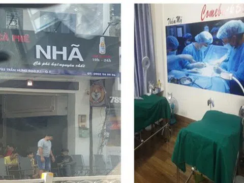 TP.HCM: Phát hiện một cơ sở phẫu thuật thẩm mỹ trá hình bên trong quán cà phê