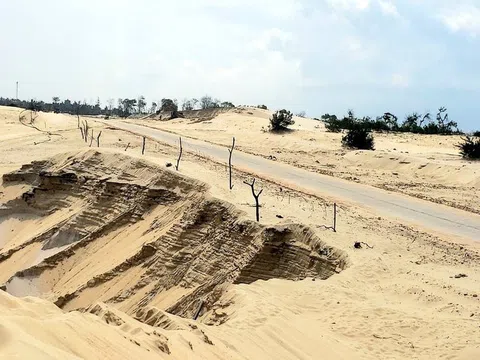 Cận cảnh những hố khai thác “vàng đen” đe dọa tuyến đường ven biển