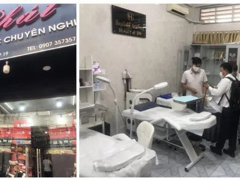 Phát hiện cơ sở thẩm mỹ không phép "núp bóng" quán cắt tóc, gội đầu