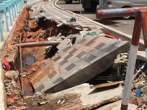 Bình Thuận: Công trình xây dựng hàng tỷ đồng tan hoang sau cơn mưa lớn