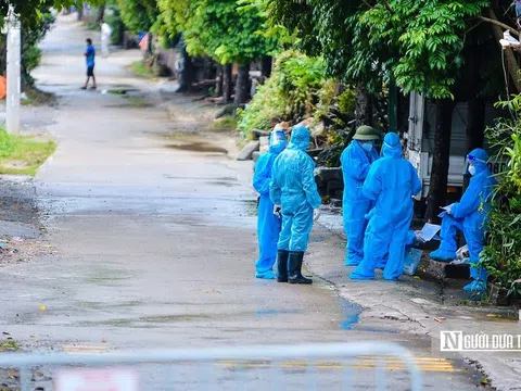 Toàn cảnh cách ly hơn 8.000 người dân tại huyện Mê Linh