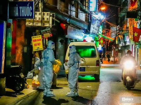 Hà Nội: Phong tỏa nhiều ngõ phường Phú Đô trong đêm