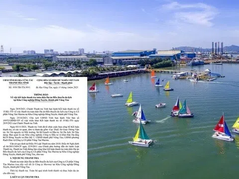 Bà Rịa-Vũng Tàu: Hàng loạt sai phạm tại Bến thuyền Vũng Tàu Marina