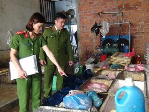 Từ xe khách chở 240kg mỡ động vật, phát hiện cơ sở nội tạng bẩn